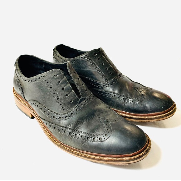 Cole Haan Oxford Dress Shoes Black Leather 8.5 - Picture 3 of 6
